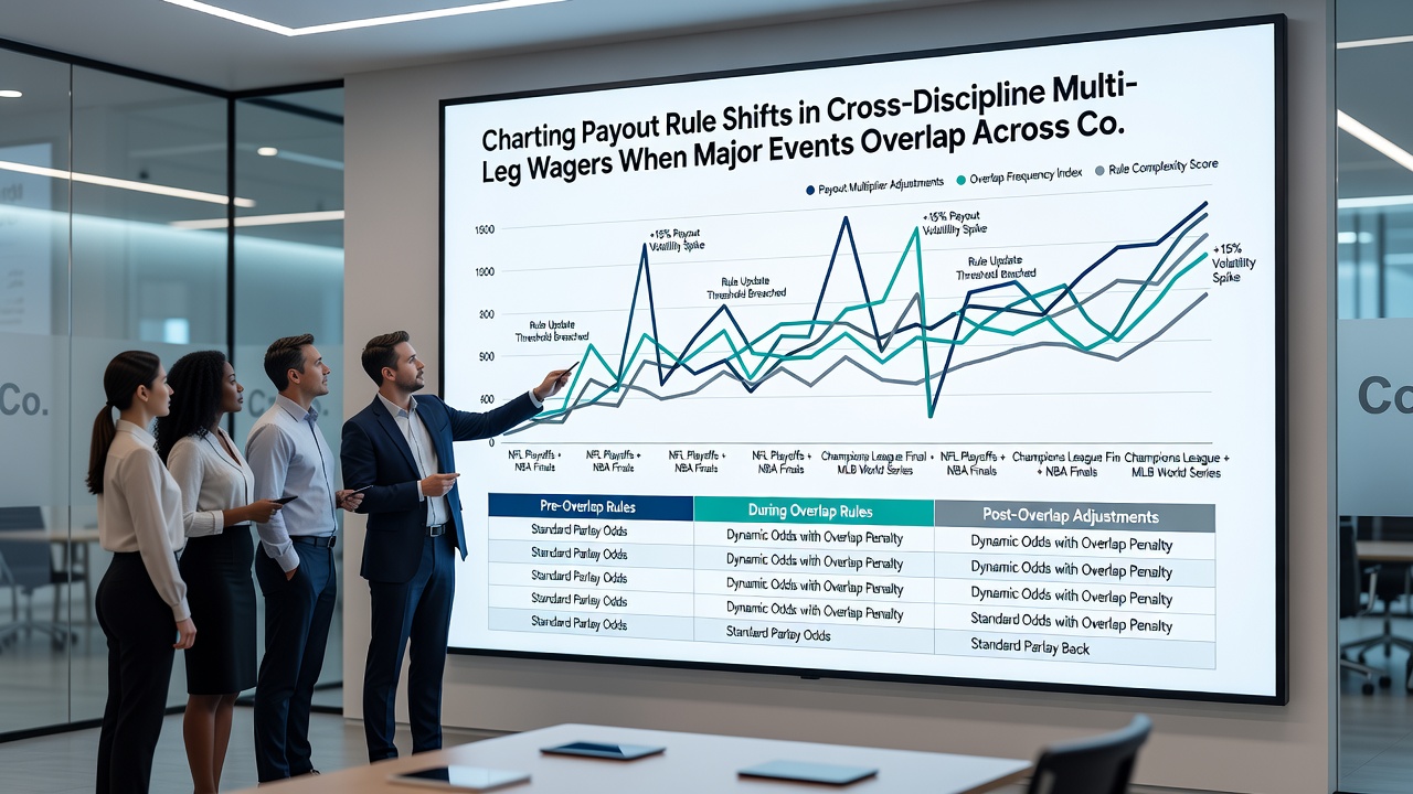 Bookmaker interfaces display revised accumulator payout tables during continental event overlaps