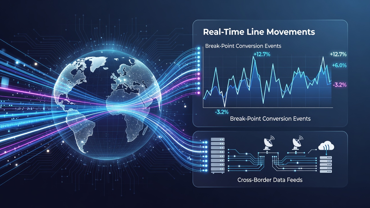 Diagram showing layered promotional credits affecting real-time odds adjustments at competing betting operators