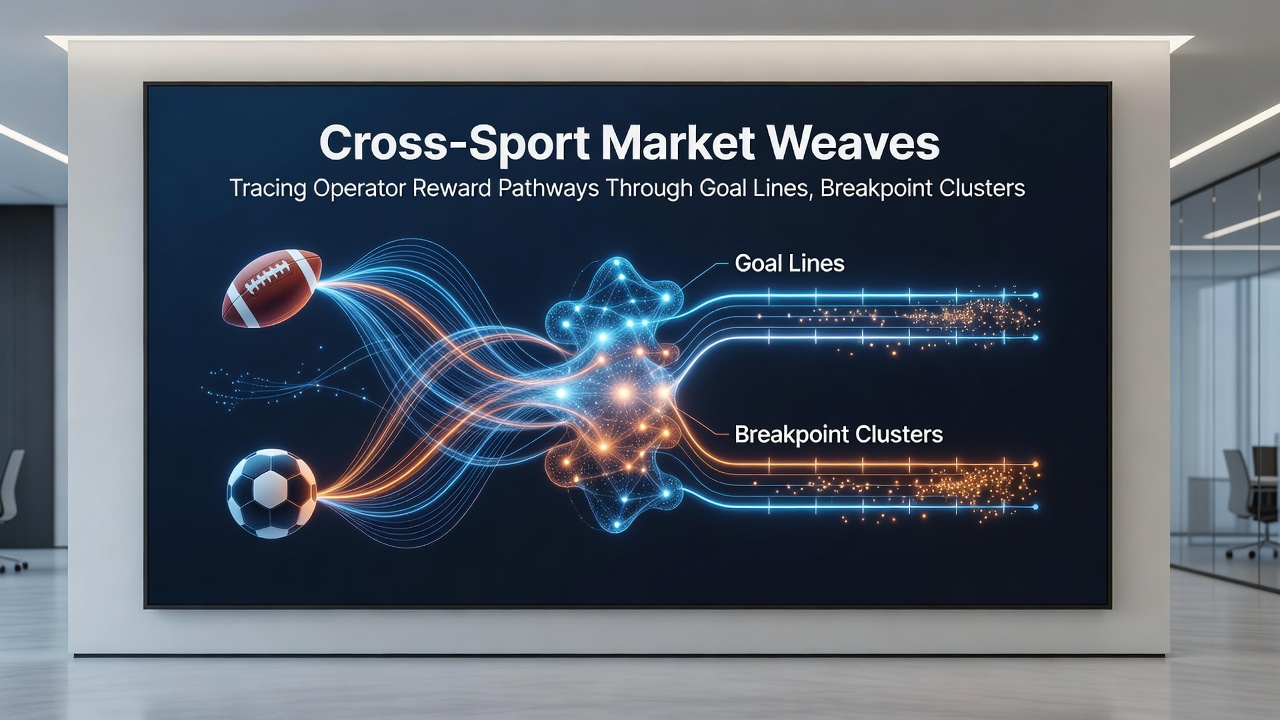 Flow chart illustrating operator reward calculation steps connecting football, tennis, and horse racing market clusters in August 2026