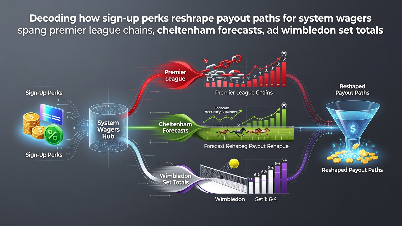 Sign-up perks and system wager structures across football, horse racing, and tennis markets