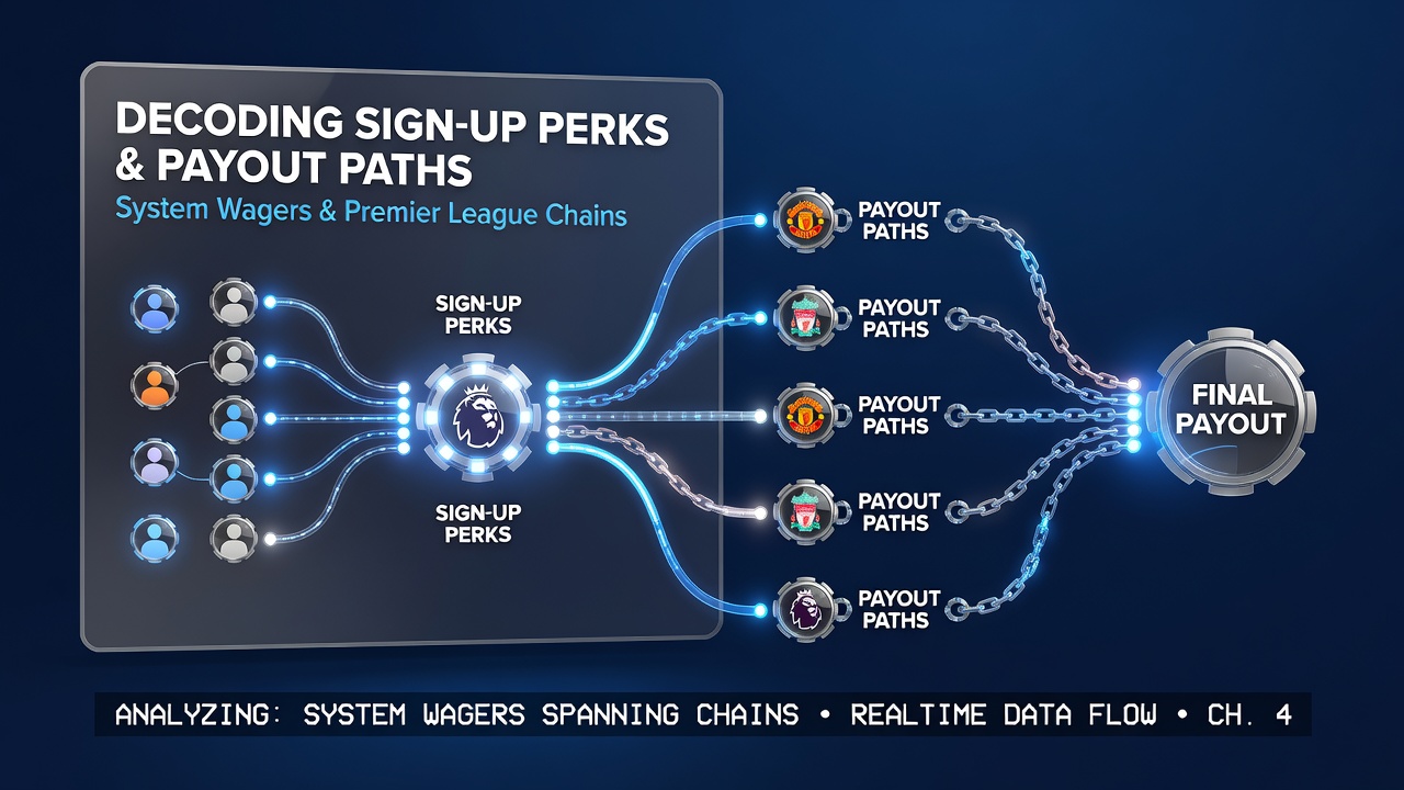 Payout path adjustments when sign-up credits apply to multi-sport system bets