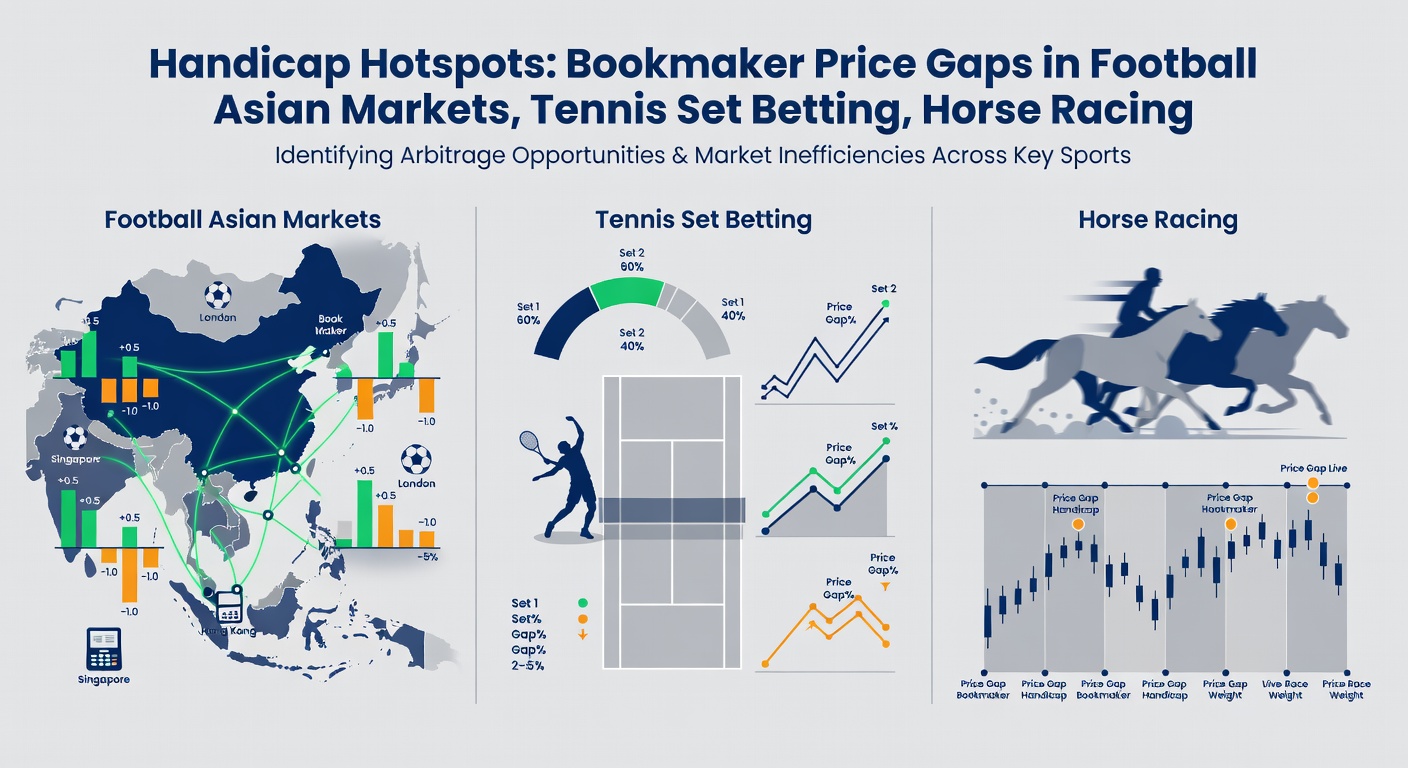 Tennis court graphic overlaid with set betting odds tables from various bookmakers, illustrating price differences on 2-0 and 2-1 outcomes