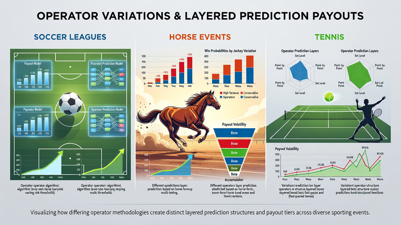 Horse racing and tennis betting interface highlighting payout variations for multi-leg wagers during July 2026 events