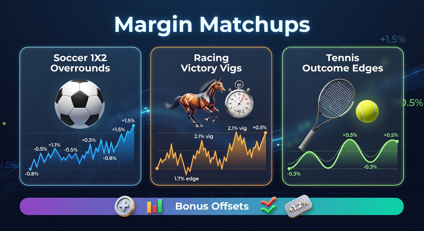 Comparison chart of bookmaker overrounds in soccer 1X2 markets during recent Premier League fixtures