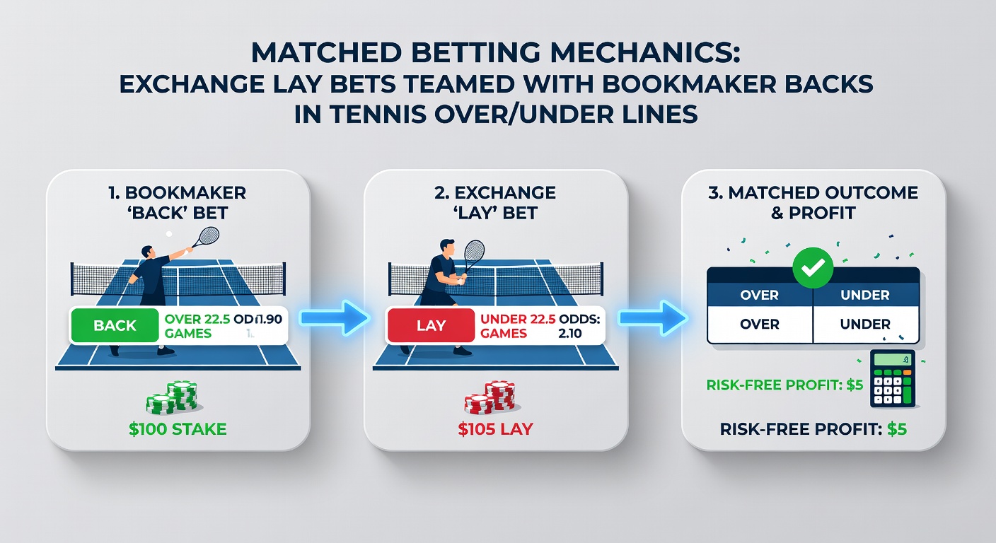 Example of football player special matched bet on shots on target, with bookmaker odds screen and exchange lay interface