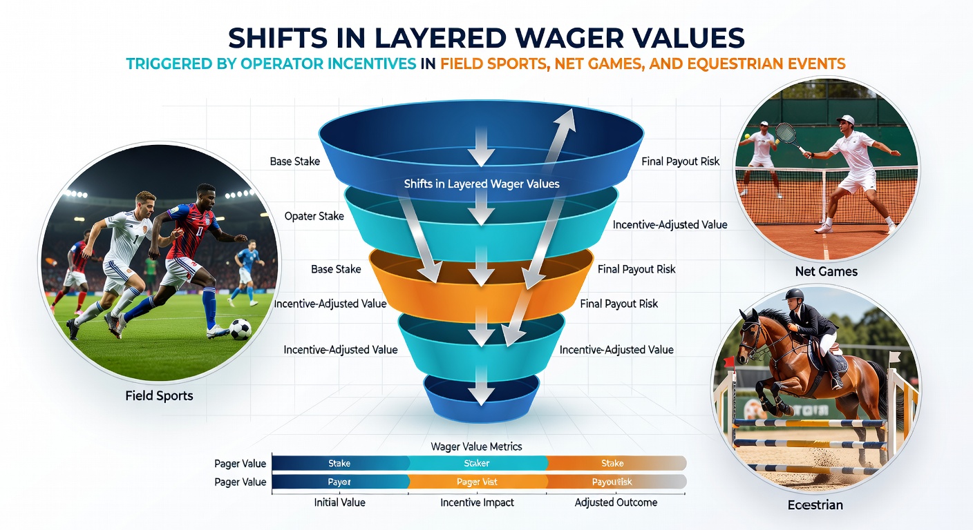 Illustration of incentive-driven adjustments in layered bets for tennis and horse racing markets
